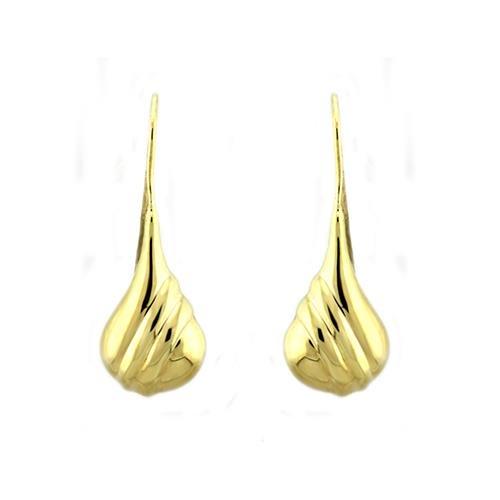 JCEAS1335 Gold 925 Sterling Silver Earrings with No Stone-Default Title